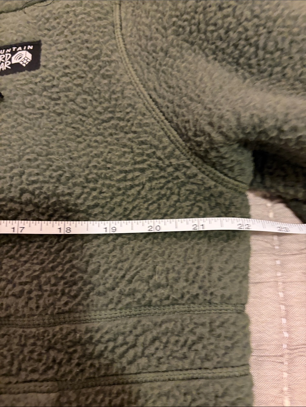 Mountain Hardwear Men’s Olive Green Sherpa Pullover Jacket - Picture 7 of 10